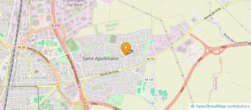 localisation de l'entreprise A.S.E.D. à SAINT-APOLLINAIRE