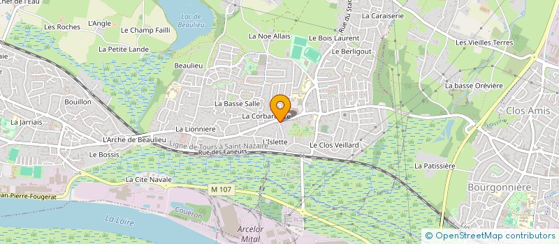 localisation de l'entreprise A.S.E.F à COUERON