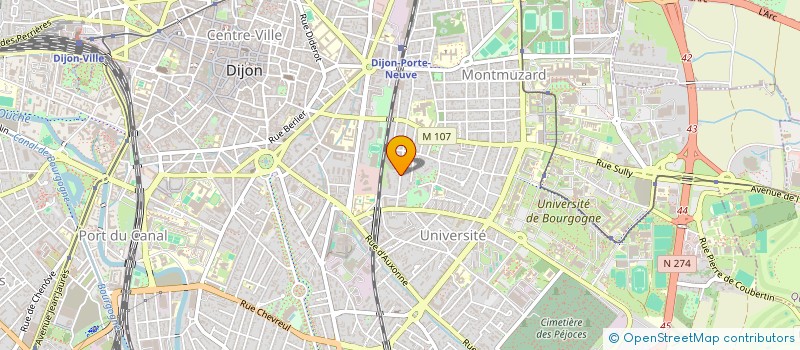 localisation de l'entreprise A.S.E PARTICIPATIONS  DIJON