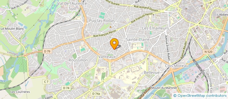 localisation de l'entreprise A S E PP V à LIMOGES