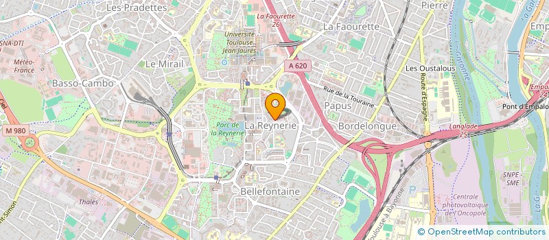 localisation de l'entreprise A.S.E.PROTEXT MIRAIL à TOULOUSE