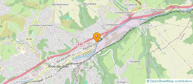 localisation de l'entreprise A.S ENERGY à RIVE-DE-GIER