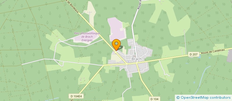 localisation de l'entreprise A.S.F 33  BRACH