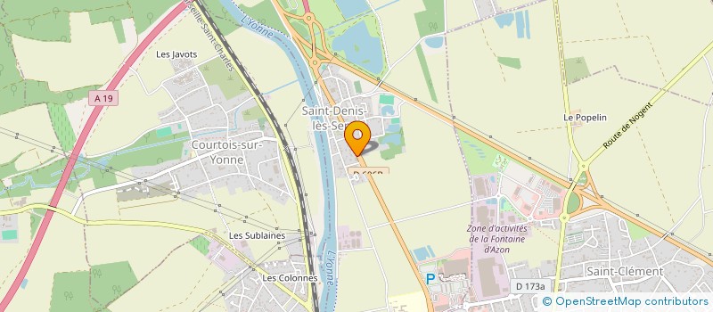 localisation de l'entreprise A.S.F.  SAINT-DENIS-LES-SENS