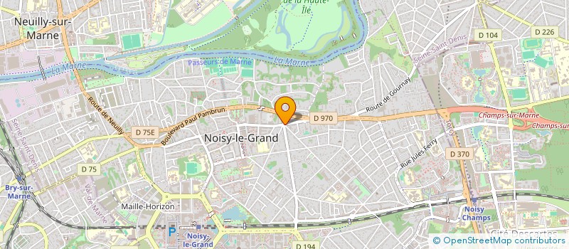 localisation de l'entreprise A S F  NOISY-LE-GRAND