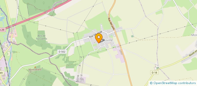 localisation de l'entreprise A.S.F.A.C. à GAUVILLE