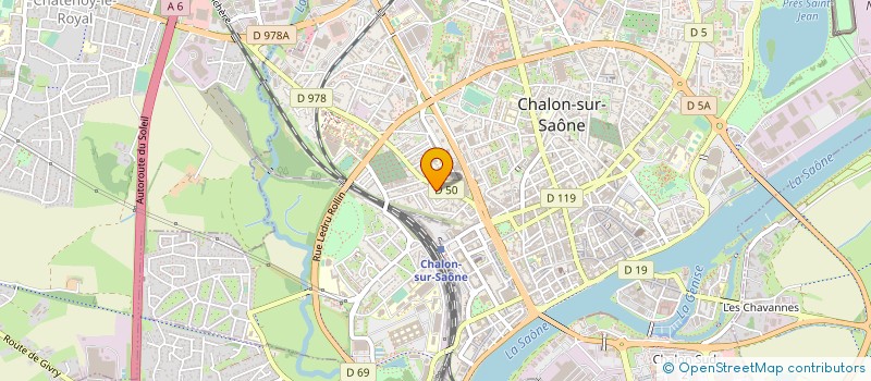 localisation de l'entreprise A.S.F.I.L.E.  CHALON-SUR-SAONE