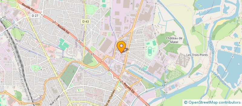 localisation de l'entreprise A.S. FERMETURES à ROANNE