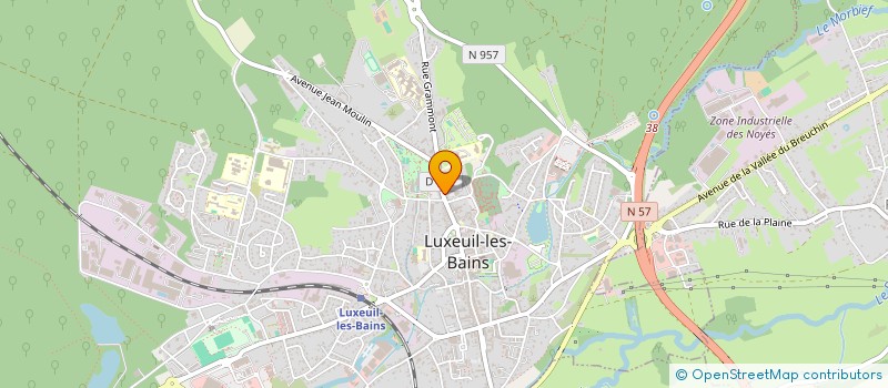 localisation de l'entreprise A.S. FINANCING à LUXEUIL-LES-BAINS