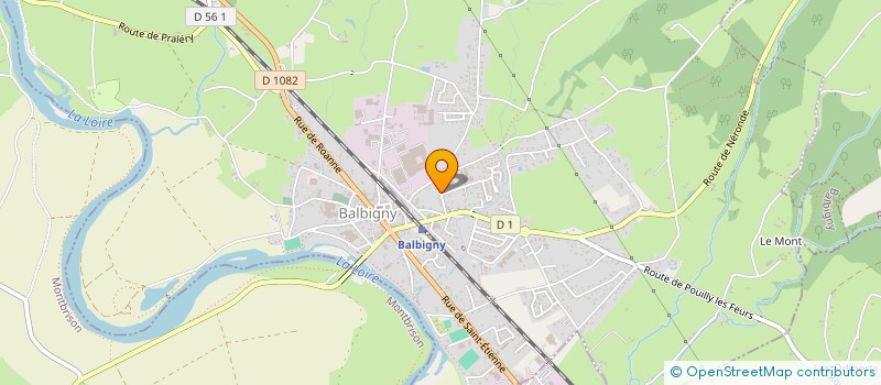 localisation de l'entreprise A.S. FINERBAL  BALBIGNY