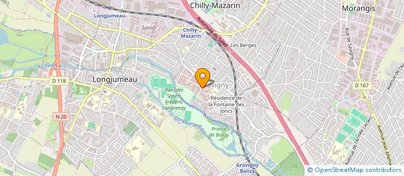 localisation de l'entreprise A S FORMATION à CHILLY-MAZARIN