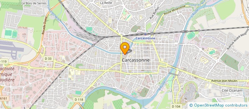 localisation de l'entreprise A.S.G. à CARCASSONNE