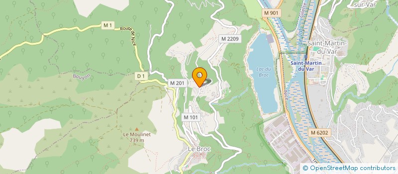 localisation de l'entreprise A.S.G  LE BROC