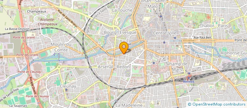 localisation de l'entreprise A.S.G.  RENNES