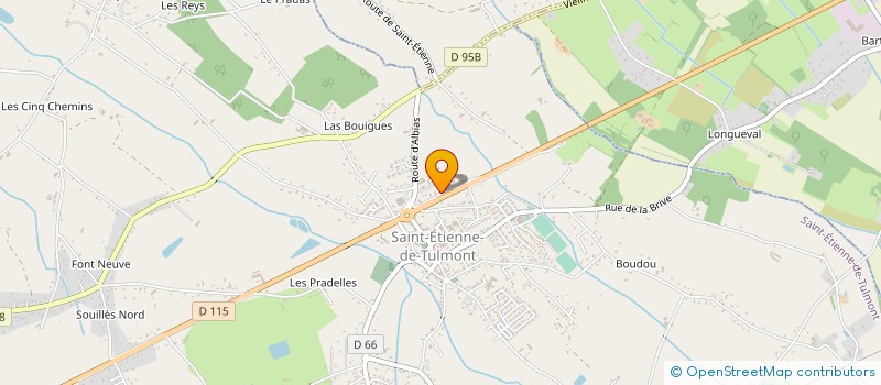 localisation de l'entreprise A.S.G.C. à SAINT-ETIENNE-DE-TULMONT