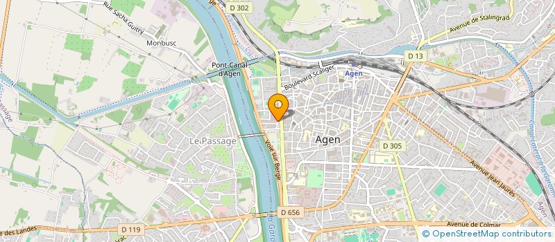 localisation de l'entreprise A.S.G.F  AGEN