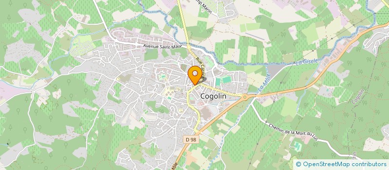 localisation de l'entreprise A.S.G. IMMOBILIER à COGOLIN