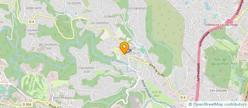 localisation de l'entreprise A&S GESTION CONSEIL  BIOT