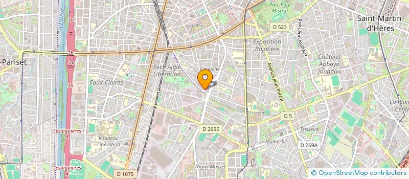 localisation de l'entreprise A S GRENOBLE DAUPHINE  GRENOBLE