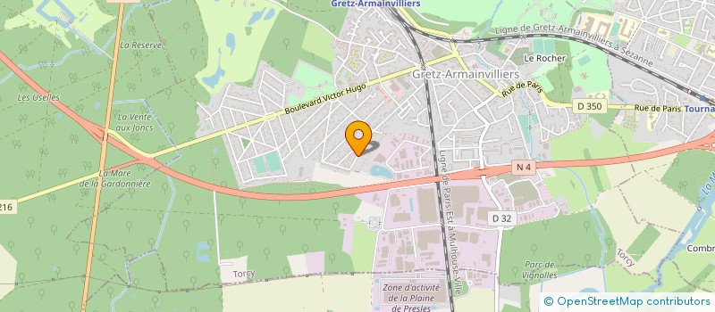 localisation de l'entreprise A.S. GROUPE  OZOIR-LA-FERRIERE