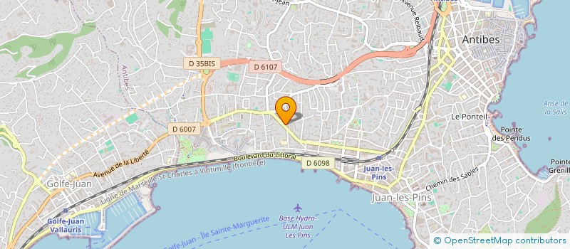 localisation de l'entreprise A.S. GROUPE  ANTIBES