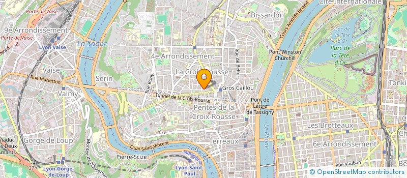 localisation de l'entreprise A.S.H  LYON