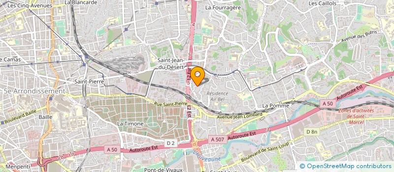 localisation de l'entreprise A S H TAXI à MARSEILLE