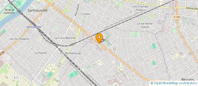 localisation de l'entreprise A S HYDRAU EQUIPEMENTS à HOUILLES