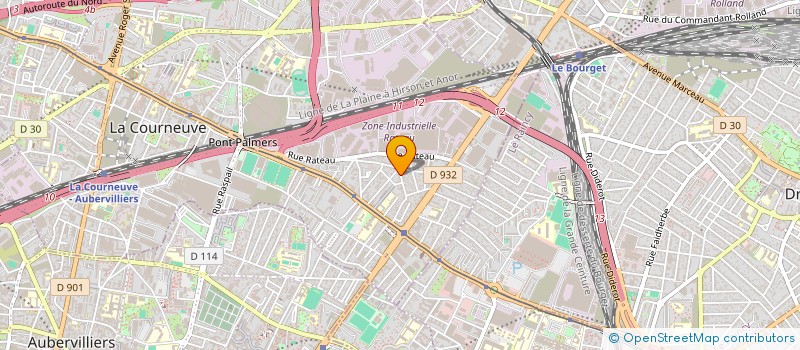localisation de l'entreprise A.S.I à LA COURNEUVE