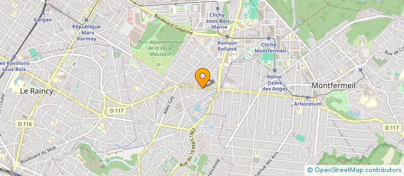 localisation de l'entreprise A.S.I à GAGNY