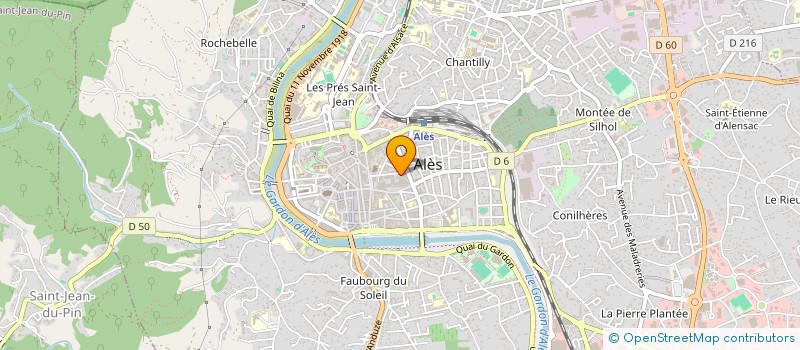 localisation de l'entreprise A.S.I à ALES