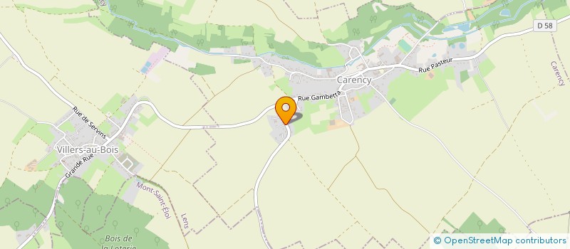 localisation de l'entreprise A.S.I.  CARENCY