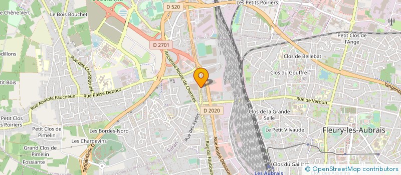 localisation de l'entreprise A.S.I.A.P  FLEURY LES AUBRAIS