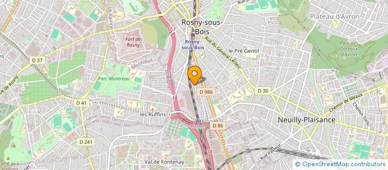 localisation de l'entreprise A.S.I. HOLDING à ROSNY-SOUS-BOIS