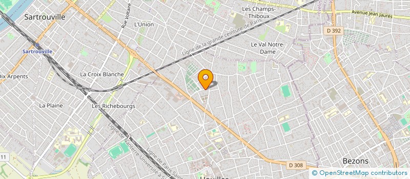 localisation de l'entreprise A.S.I.I. à HOUILLES