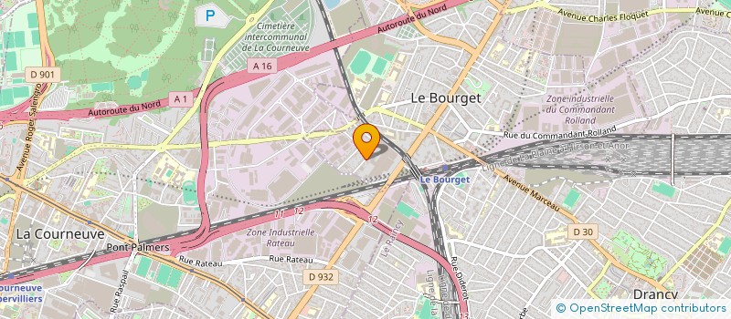 localisation de l'entreprise A.S.I RENOV à LE BOURGET