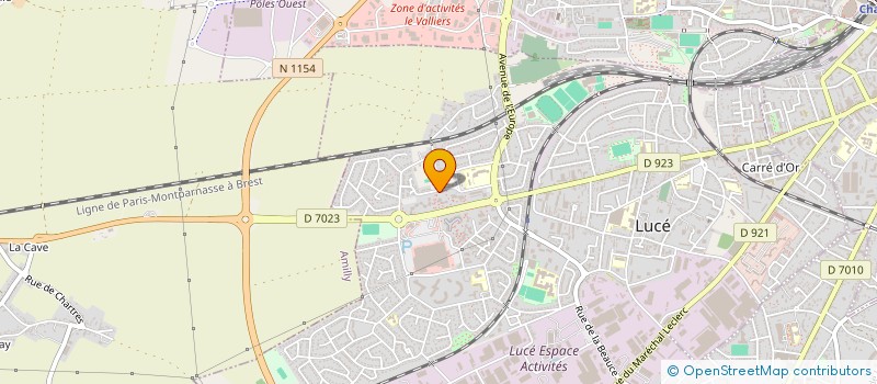 localisation de l'entreprise A.S.I SECURITE à LUCE