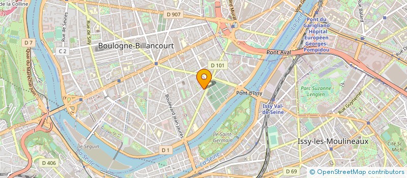 localisation de l'entreprise A.S. ILE DE FRANCE à BOULOGNE-BILLANCOURT