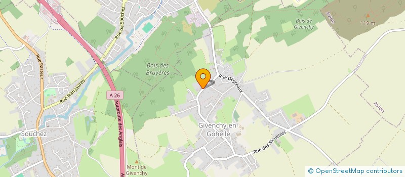 localisation de l'entreprise A.S. IMMOBILIER  GIVENCHY-EN-GOHELLE