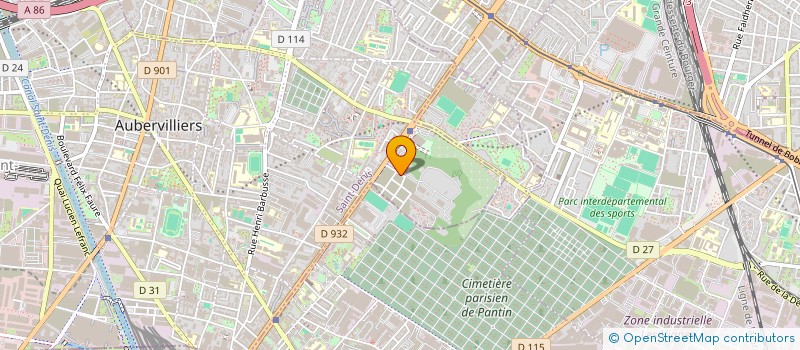 localisation de l'entreprise A&S IMMOBILIER  AUBERVILLIERS