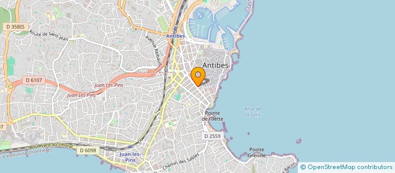 localisation de l'entreprise A.S. IMMOBILIER SARL à ANTIBES