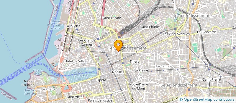 localisation de l'entreprise A.S.J. à MARSEILLE