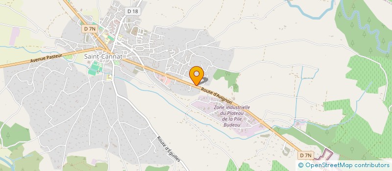 localisation de l'entreprise A.S.J.  SAINT-CANNAT