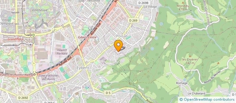 localisation de l'entreprise A.S.J  POISAT