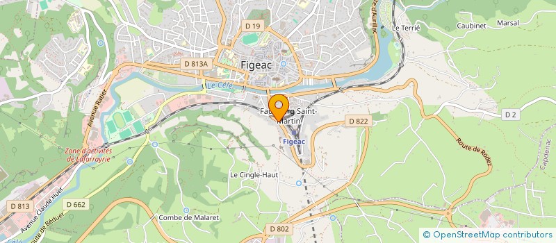 localisation de l'entreprise A.S.K.  FIGEAC