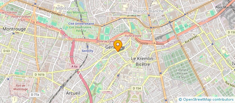 localisation de l'entreprise A S K  GENTILLY