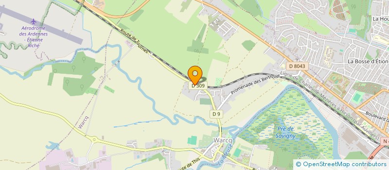 localisation de l'entreprise A.S.L.2N  WARCQ