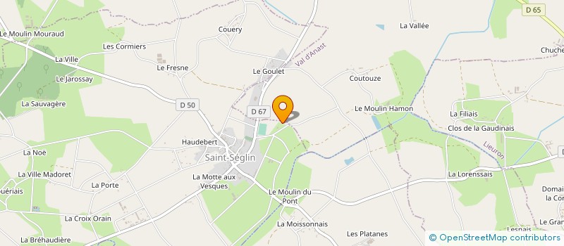 localisation de l'entreprise A.S.L. à SAINT-SEGLIN