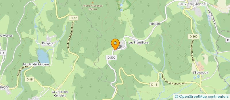 localisation de l'entreprise A.S.L.A.E D'ANVERSE  GLUX-EN-GLENNE