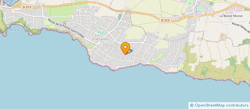 localisation de l'entreprise A.S.L.A.L.I.  PREFAILLES